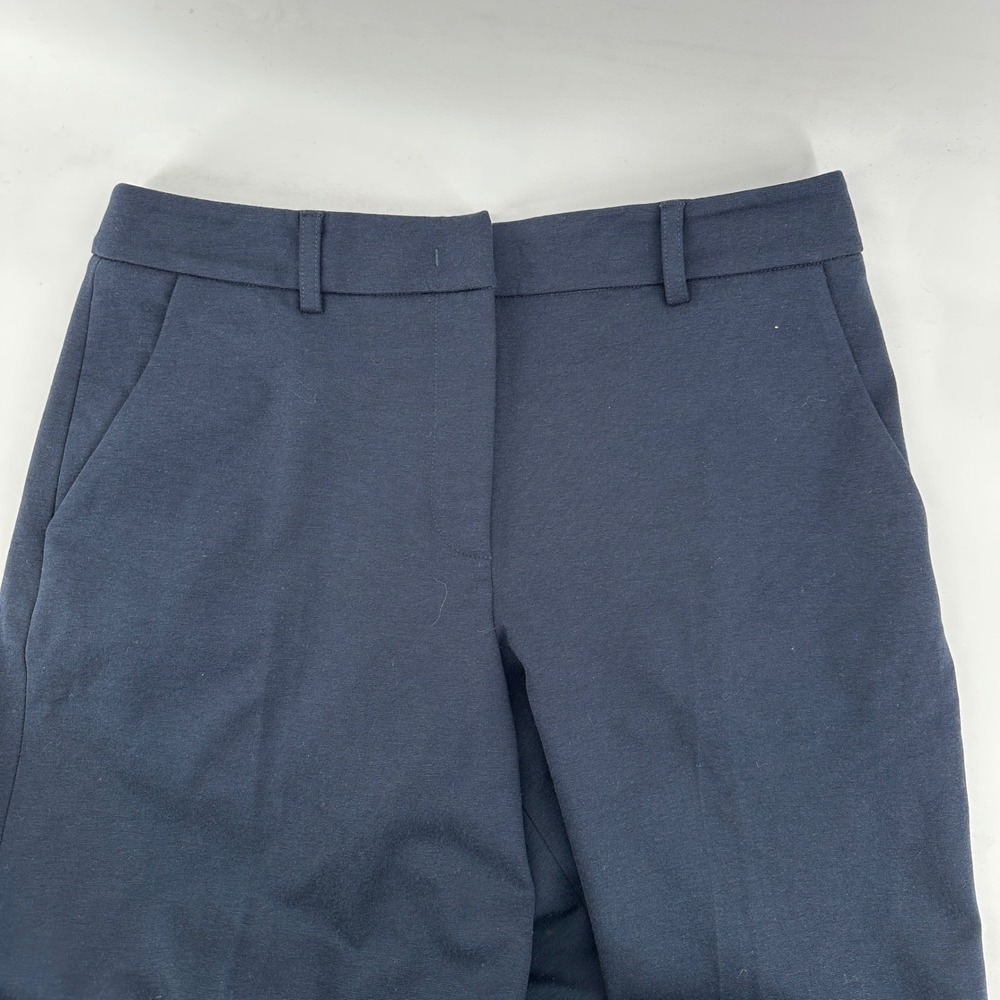 Liviana Conti Women's Navy Blue Wide Leg Cropped Dress Pants Trousers Size 44